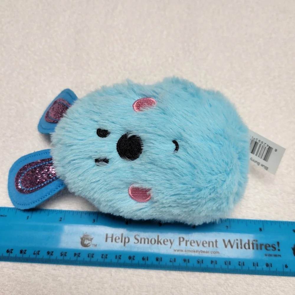 the Way to Celebrate Easter blue fluffy bunny plush